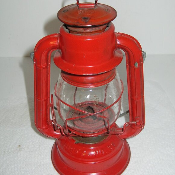 Antique DIETZ #50 OIL LANTERN w/Dietz Glass 8.5" Tall NICE!!! C - Picture 5 of 7